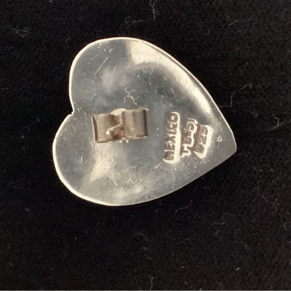 Solid Sterling Silver & Turquoise Post Earrings - image 8